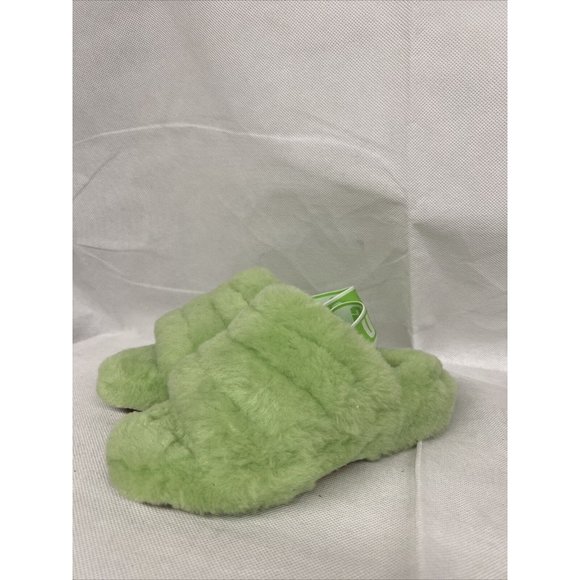 NEW SZ 5 UGG Women's Fluff Yeah Slide Shearling Fur 1095119 in Apple Sandal logo - Picture 6 of 10